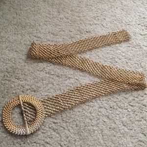 Gold Metal Fishnet Belt